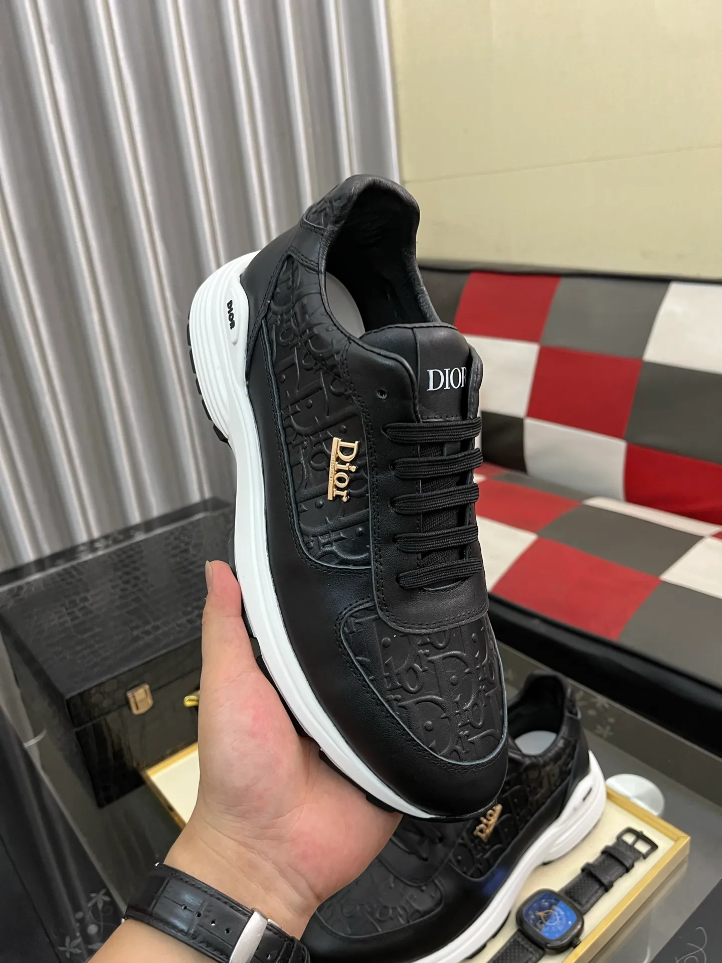 Men's Men's Shoes 💰440⌚️⌚️《DIOR*》The latest and most popular casual shoes, top brand [seduce] luxury~purchasing agent, top~quality. [Strong] The upper is made of imported breathable cowhide with woven material ➕ breathable sheepskin feet (•) and fine workmanship. Original stylish and stylish soft rubber wear-resistant and non-slip outsole, light and comfortable on the foot, size: 38-443️⃣colors available